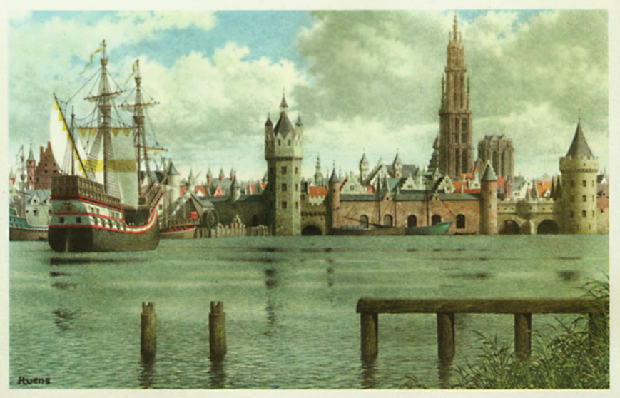 rede van Antwerpen in de Middleeeuwen